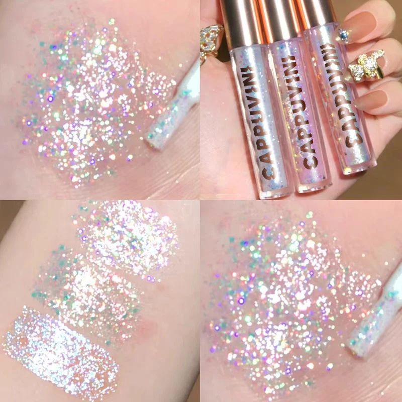 

7 Colors Liquid Pigment Eyeshadow Lying Silkworm Glitter Powder Pearlescent Liquid High Gloss Waterproof Sequin Eye Shadow