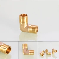 male to male thread brass pipe fittings 90 degrees right angle reducer water connector 18 14 38 12 34 1bsp