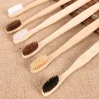 50 шт., бамбуковые щётки для чистки зубов