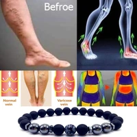 4pcsset magnet anklet colorful stone eight loss magnetic therapy bracelet weight loss product slimming health care jewelry