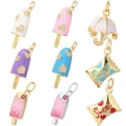 Симпатичный мороженое конфеты сердце сделай сам серьги ожерелье браслет сделай сам ювелирные изделия шармы для изготовления ювелирных изделий Аксессуары золотой кулон Подвеска