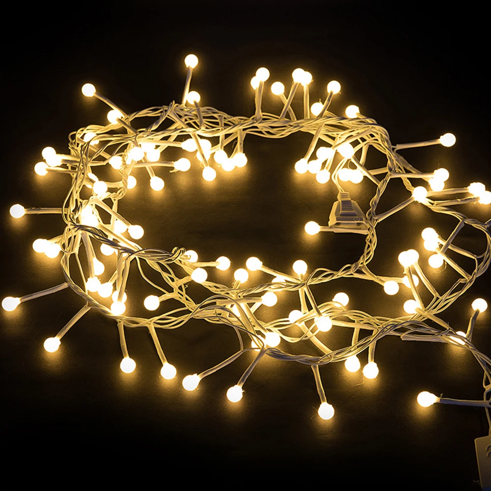 

LED New firecracker Ball String Lights Christmas Garlands Outdoor / Indoor Fairy Lamp For Holiday New Year Party Wedding Decor