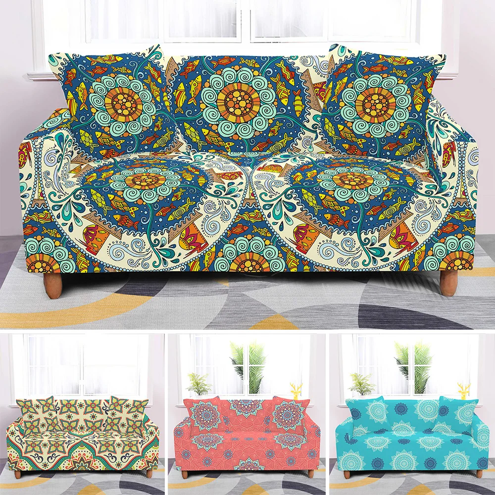 Стрейч чехлов диванных протектор мебели с нескользящей подошвой на двоих диване