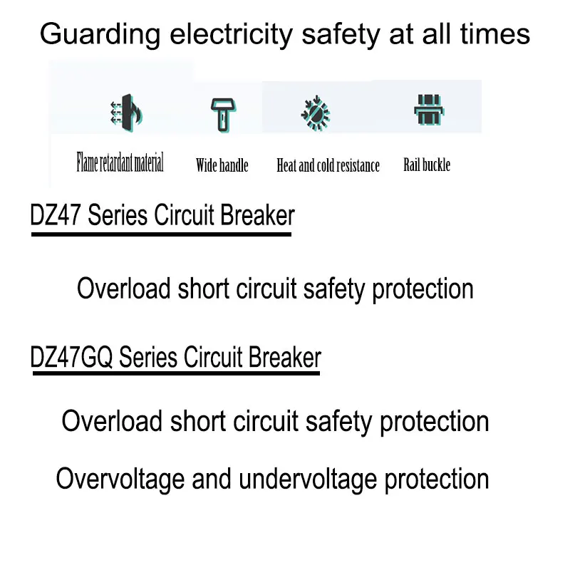 Бытовой автоматический выключатель Защита от перенапряжения и пониженного