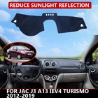 Коврик для приборной панели для JAC J3 A13 iEV4 туризма 2012-19, бархатный чехол для автомобильной приборной панели, Черные Блоки, пылезащитные снижающие шум автомобильные аксессуары