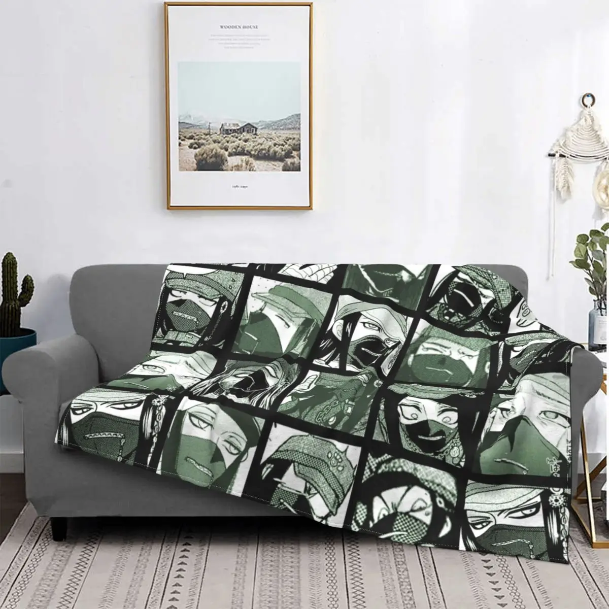 

Одеяло в стиле корейской манги Danganronpa, покрывало для кровати, Роскошное Одеяло для видеоигр, Фланелевое аниме одеяло