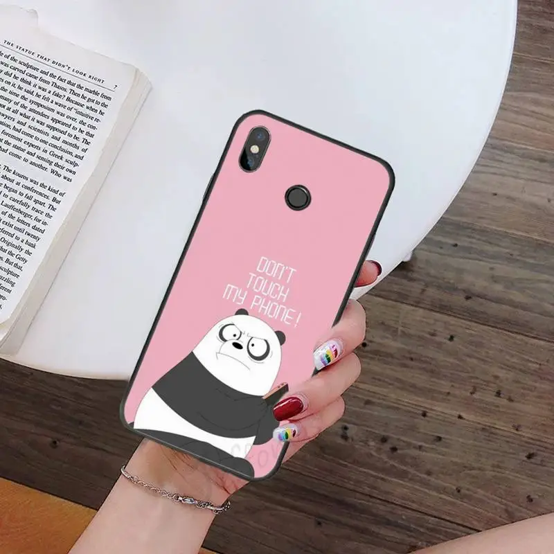 

Cartoon Cute Bear panda Phone Case For Xiaomi Redmi 7 9t 9se k20 mi8 max3 lite 9 note 8 9s 10 pro Soft Silicone Shell