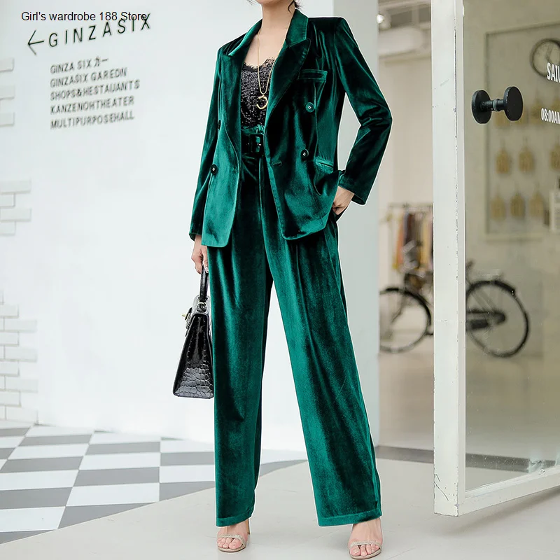 Весна Осень 2020 новый корейский стиль костюм из двух предметов женский