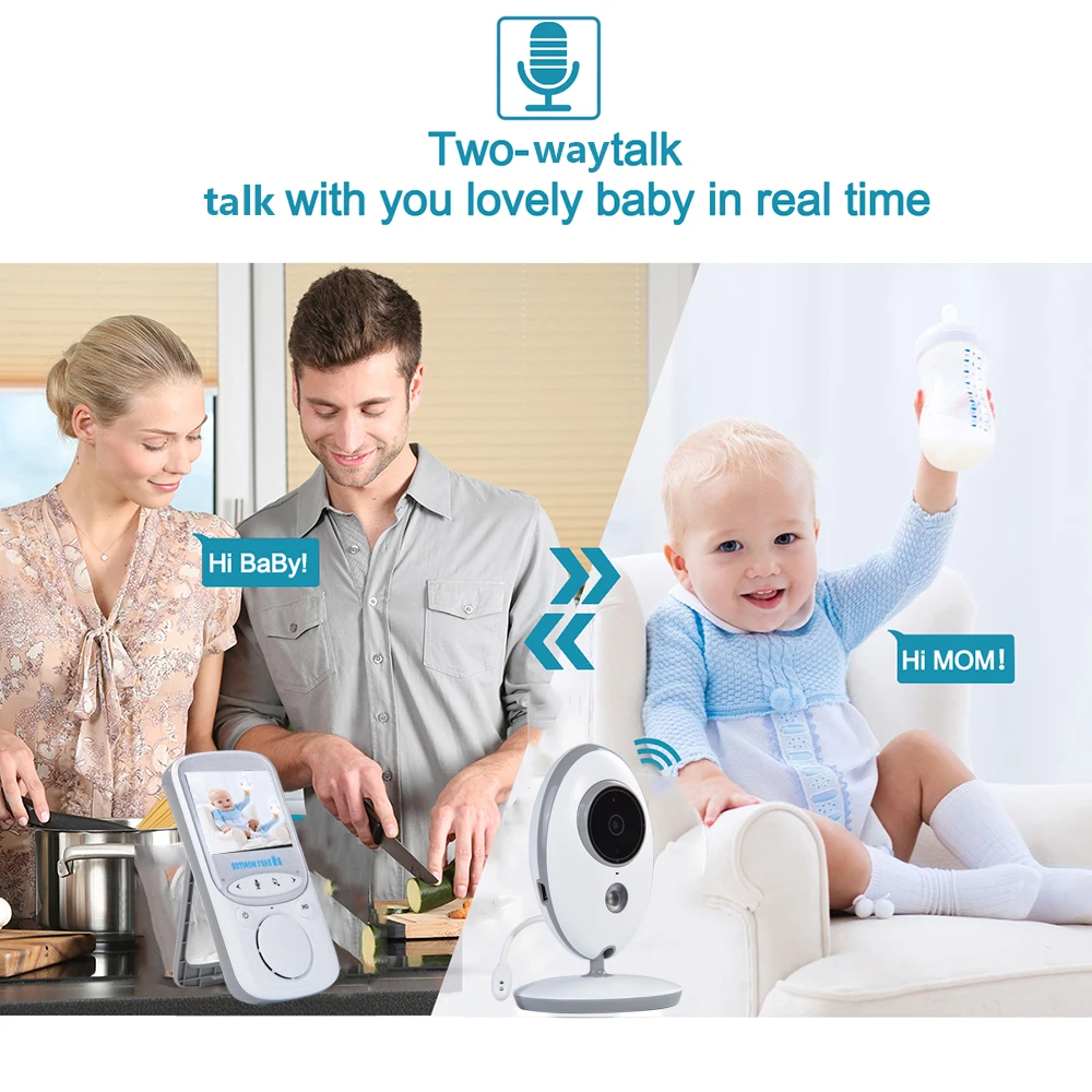 VB605 2 4G HD беспроводная видео и видеоняня камера безопасности способа разговора ИК