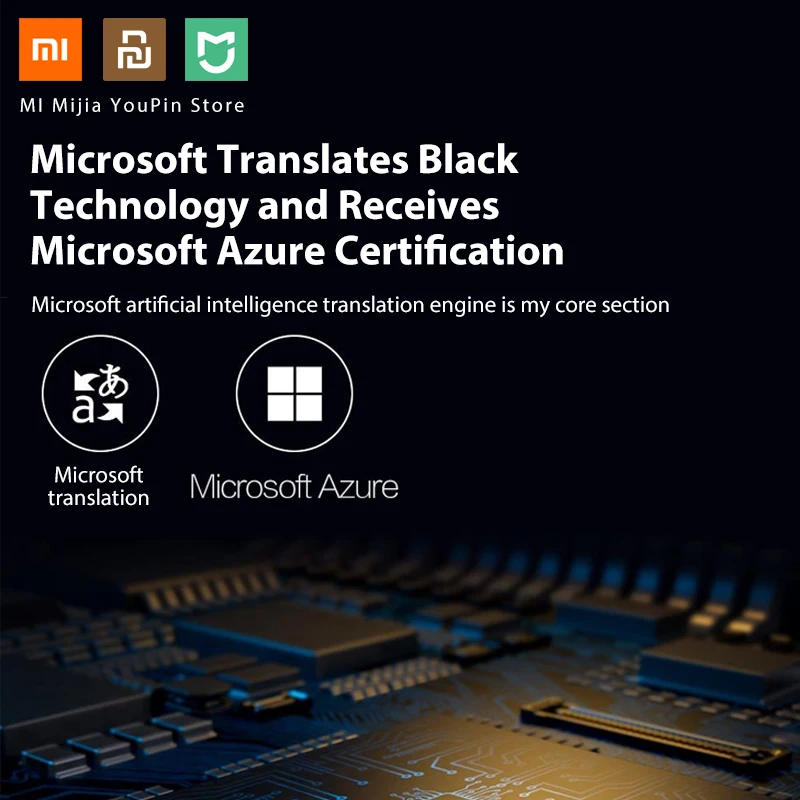 Новейший Xiaomi Mijia Translator Pro Путешествия исследования работы 15 языков microsoft translation