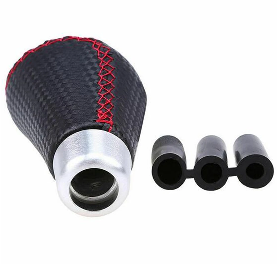 Автомобильный черный кожаный красный Ститч из углеродного волокна ручной