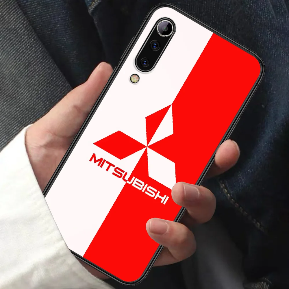 

Mitsubishi Japan Car Phone Case For XIAOMI MI Note 8 9 T 10 Pro Lite SE A2 A3 POCO X M MAX 2 3 black Back Trend Bumper Fashion