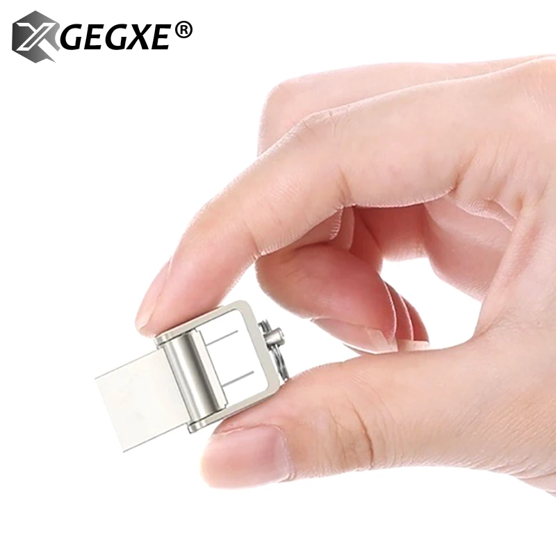 USB флеш накопитель 8 ГБ 16 32 64 Гб USB2.0 OTG Складная Флешка 3 0 металлическая usb флешка