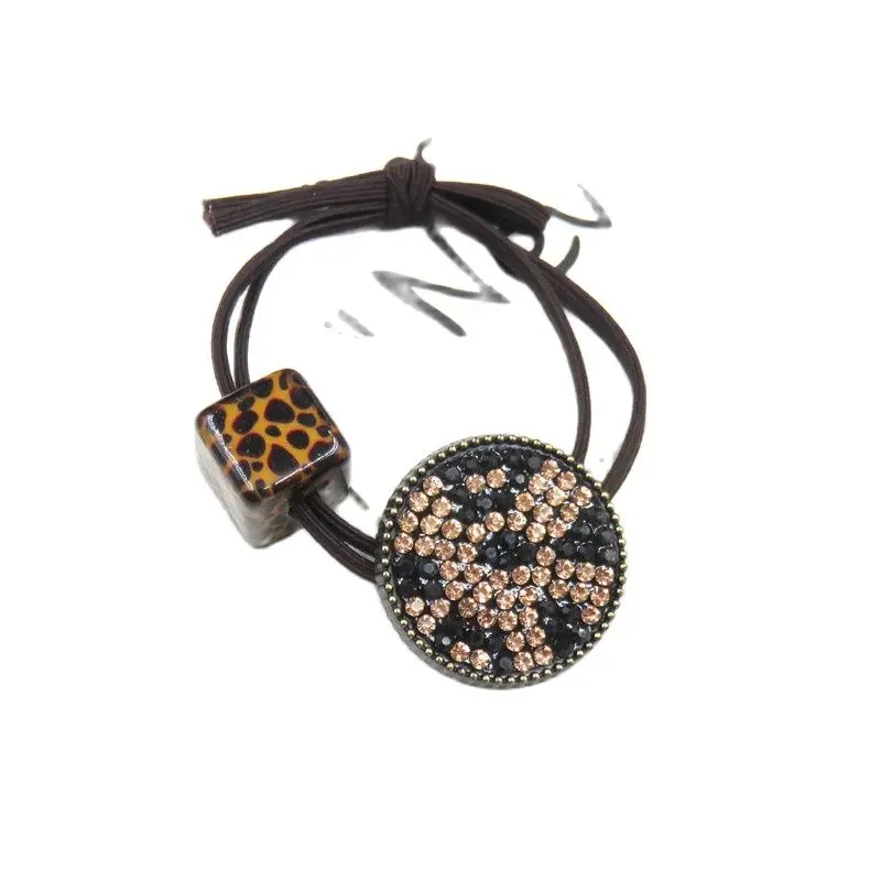 10 шт./лот креативные леопардовые квадратные эластичные повязки для волос девочек