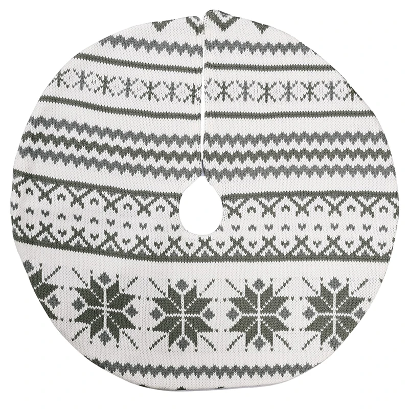 

2020 1PCS Knitted Christmas Tree Skirts Fur Carpet Merry Christmas Decoration for Home Tree Skirts New Year Decor Wholesale.