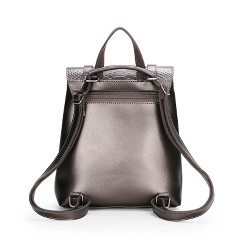 Женский рюкзак в европейском стиле с узором крокодиловая кожа водонепроницаемый