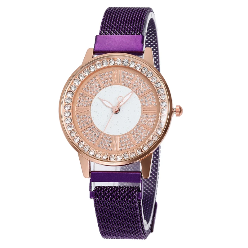 Стразы женские часы со звездным небом ультратонкие Роскошные кварцевые с