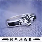 Аниме Кольца Черный клевер Аста 925 стерлингового серебра палец кольцо ювелирные изделия унисекс украшения аксессуары реквизит Рождественский подарок