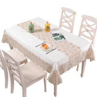 coffee tea dinning tablecloth rectangular lace embroidered table cloth modern minimalist household round table cover home decor
