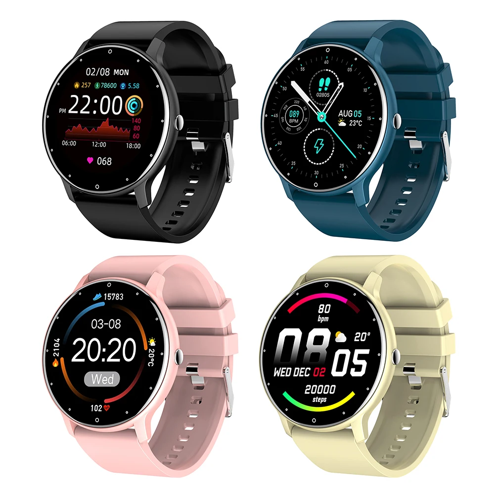

ZL02 Fitness Tracker Smart Watch Bluetooth-compatible 1.28 inch Full Touch Screen Heart Rate Monitor Sports Wristwatch Bracelet