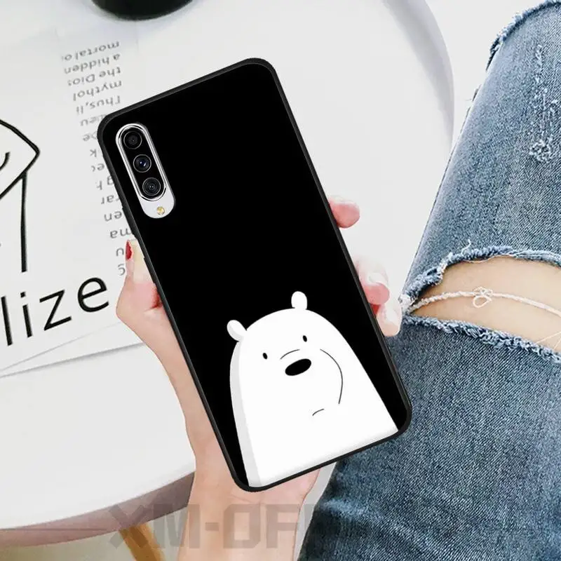 Ivits чехол для телефона с тремя голыми медведями черный мягкий резиновый из ТПУ