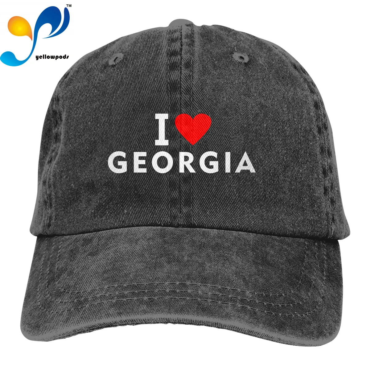 

Бейсболка унисекс Love GEORGIA для активного отдыха, регулируемая бейсболка