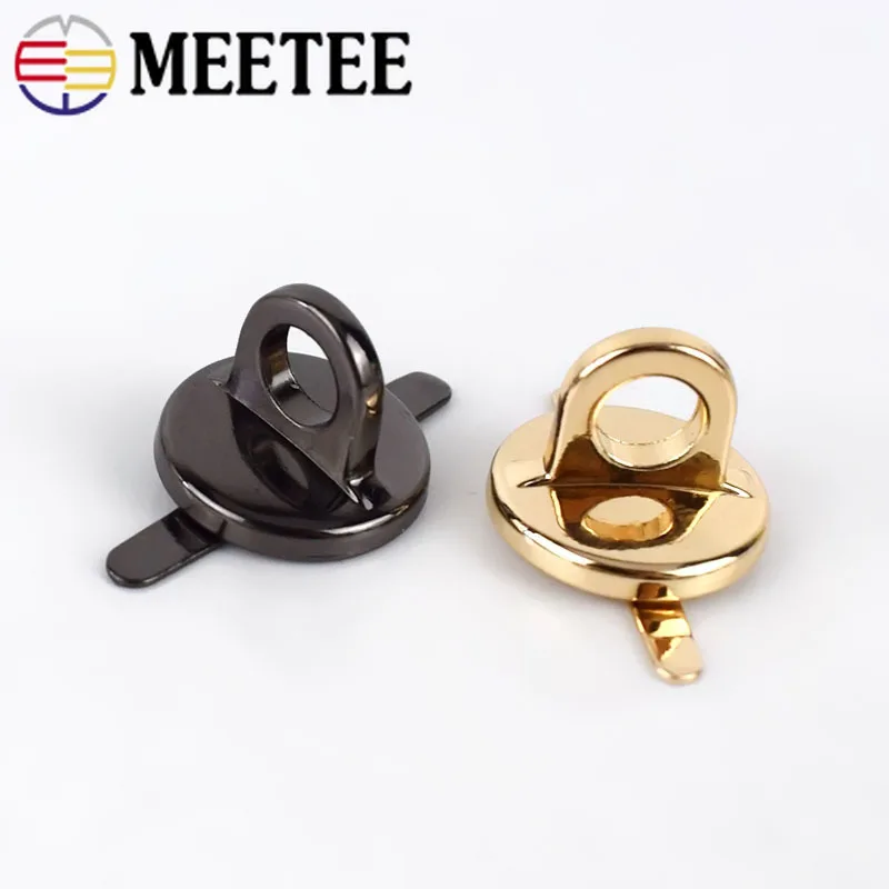 Meetee 5 шт. крючок для подвешивания сумок 6x15 мм боковые пряжки чемоданов кожаные