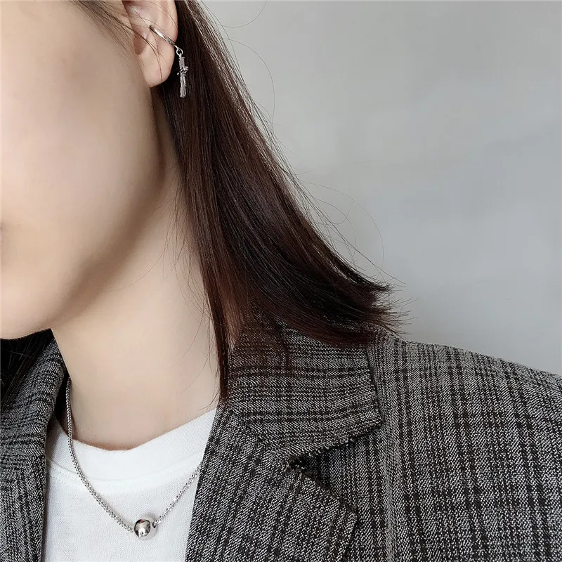 

RUIYI Real 925 Sterling Silver Ball Beads Chokers For Women Fashion Fine Jewelry Birthday Party Valentine's Day Gifts Necklaces