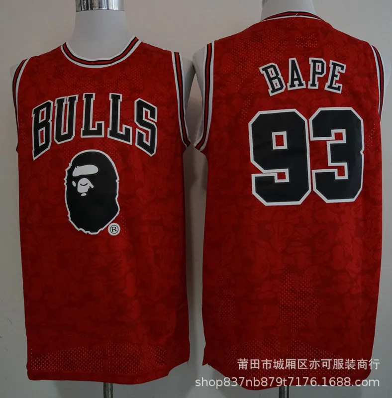 NBA Jersey Joint 93 Rap Godfather L Celtics Lakers вышитая ретро новая ткань Баскетбольная одежда