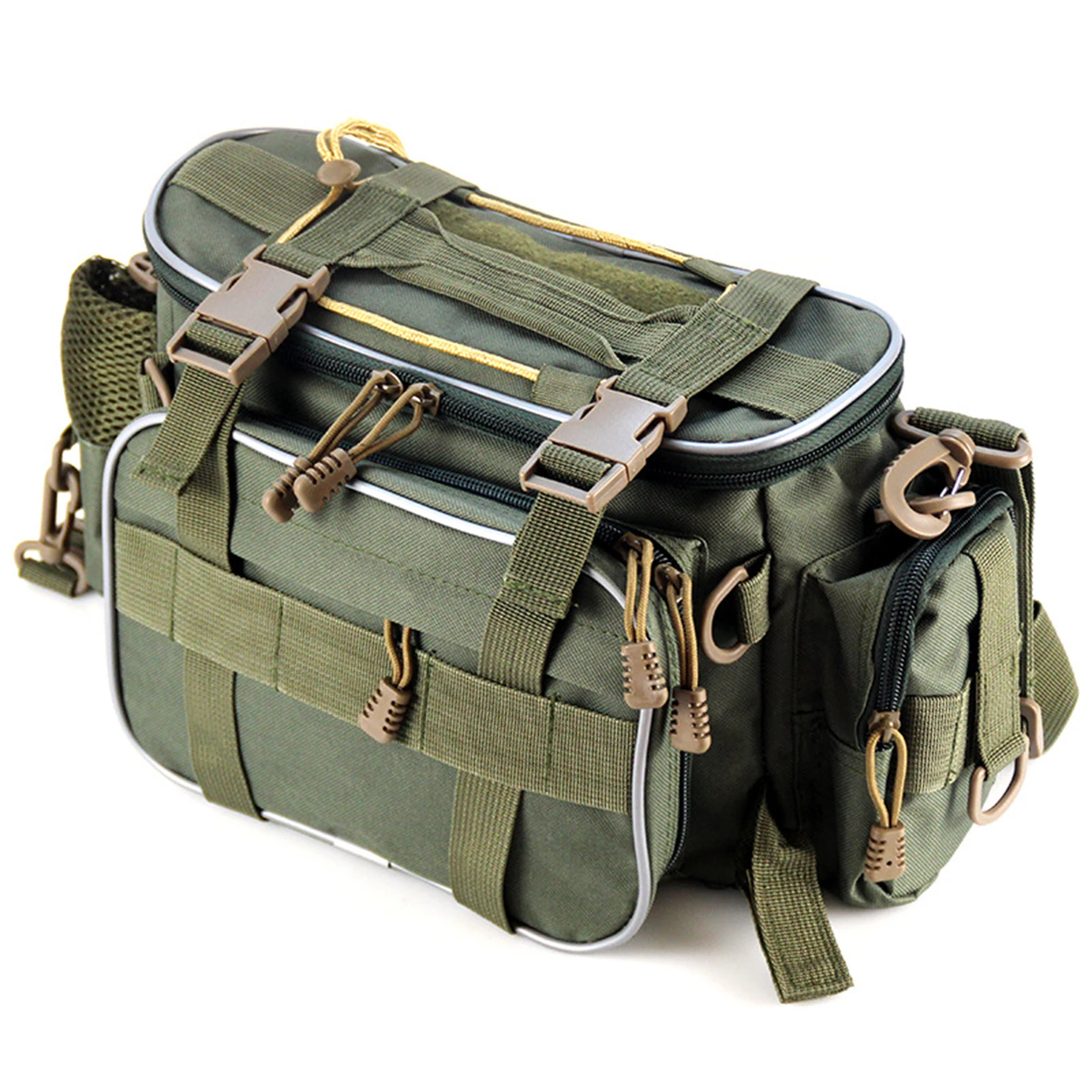 

Multifunctional Waterproof Fishing Organizer Waist Bag Fishing Gear Storage Bag Tackle Bag Messenger Handbag Fishing Accessories