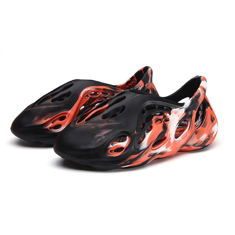 

Men's Summer Breathable Beach Slippers Couples Comfy Camouflage Flat Shoes Outdoor Fashion Sports Slides Plus Size Clogs Y Slide
