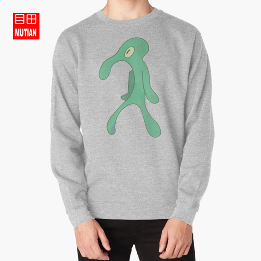 grey-sweatshirt Прозрачные смелые и дерзкие толстовки dank memes Губка Боб Квадратные Штаны memes смешной мем Губка Боб squidward - Цвет: grey-sweatshirt