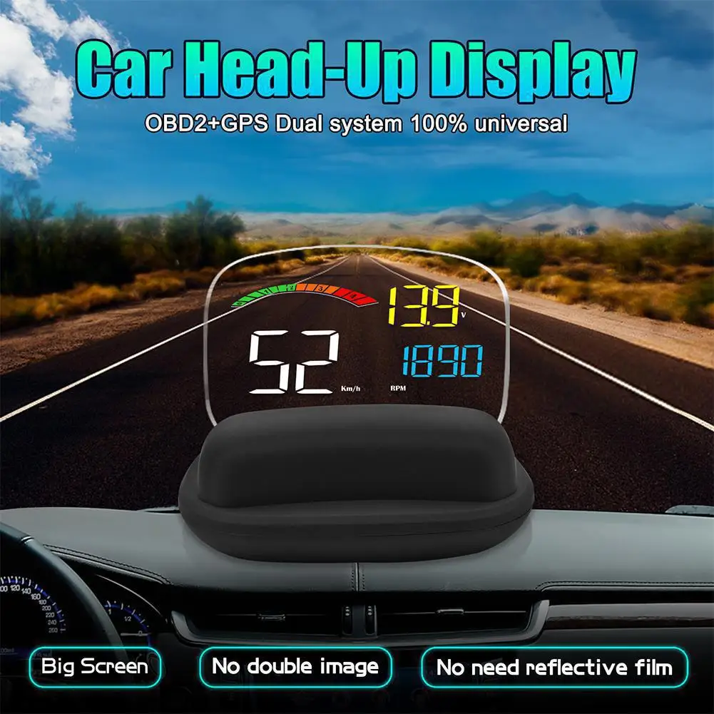 

Car GPS HUD Head-Up Display C800 OBD HUD Auto Speedometer OBD2 Fault Code Elimination Driving Computer Security Alarm For Auto