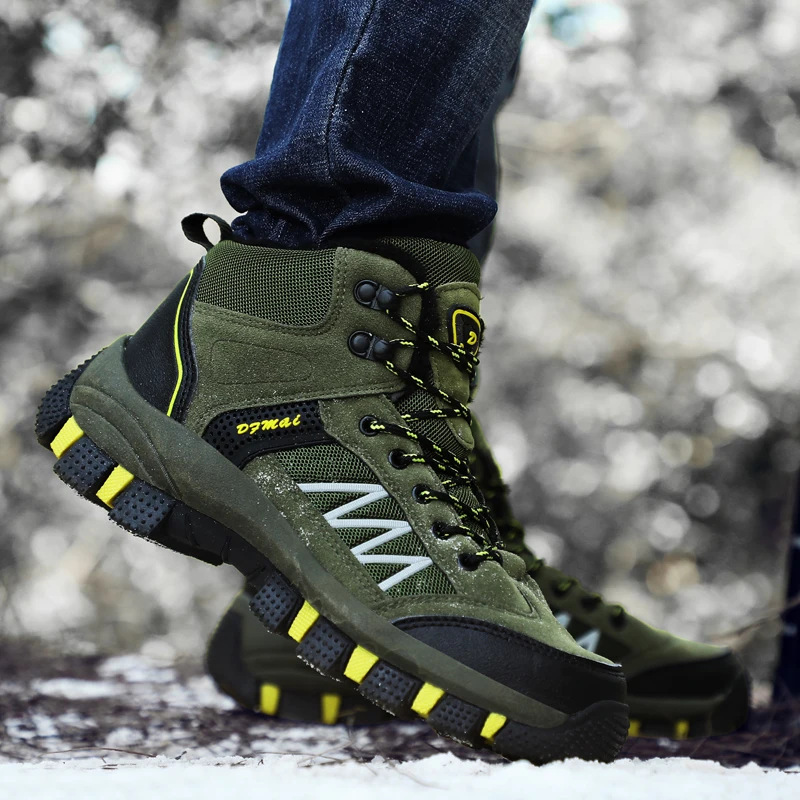 Humtto/большие размеры зимняя обувь для пеших прогулок Мужская Уличная