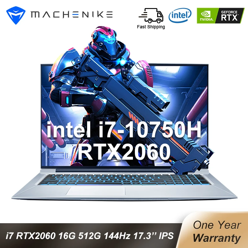 Machenike игровой ноутбук T90 Plus 17 3 '飨 Гц RTX 2060 i7 10750H 16 Гб 512SSD IPS 72% NTSC ультра границы