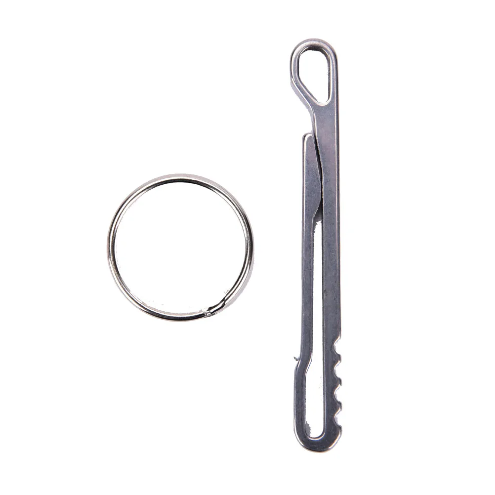 

New Stainless steel Key Chain Clip EDC Keychain Carabiner Key Holder Hook For Bag Hiking Travling Camping Survival