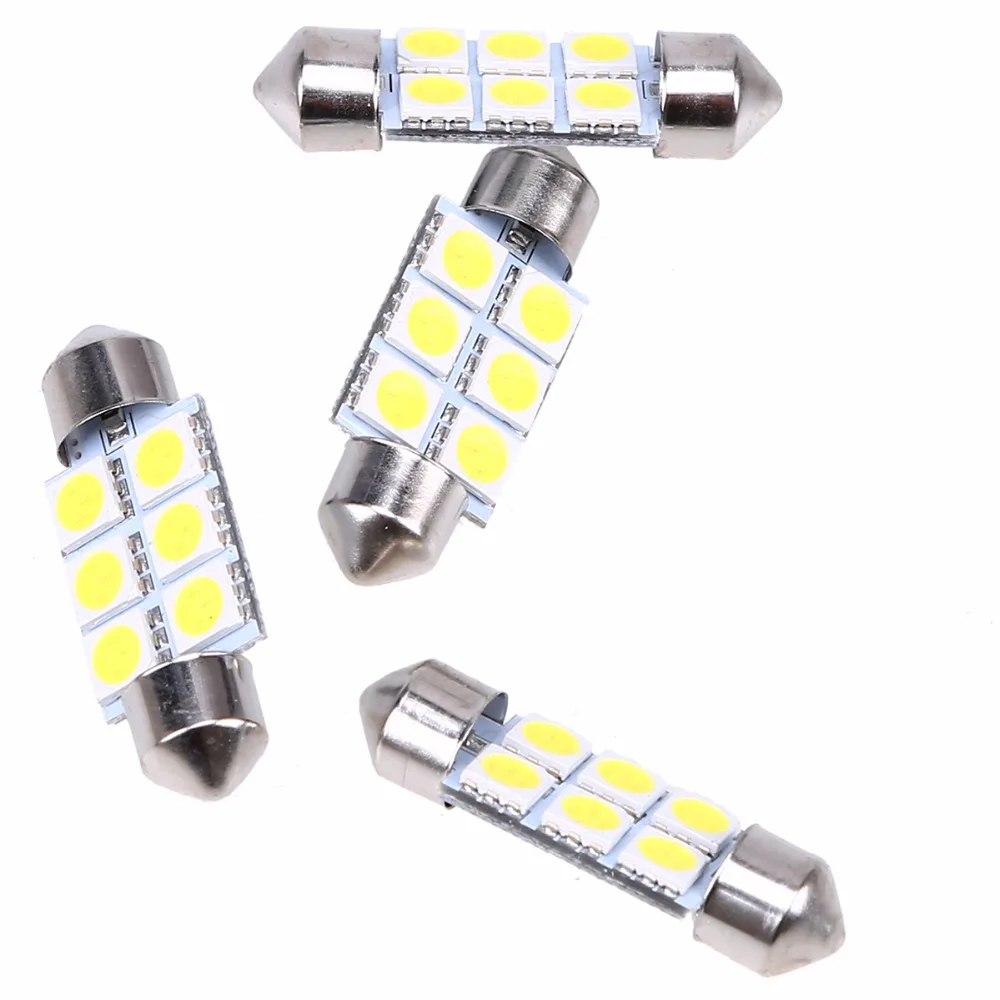 POSSBAY Универсальный 36 мм 5050 6SMD белый микро автомобиль грузовик внедорожник