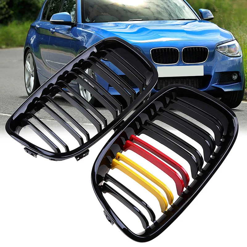 2 шт. для BMW F20 F21 1 серия 2011 2012 2013 2014 Передняя почечная решетка гриля автомобильные