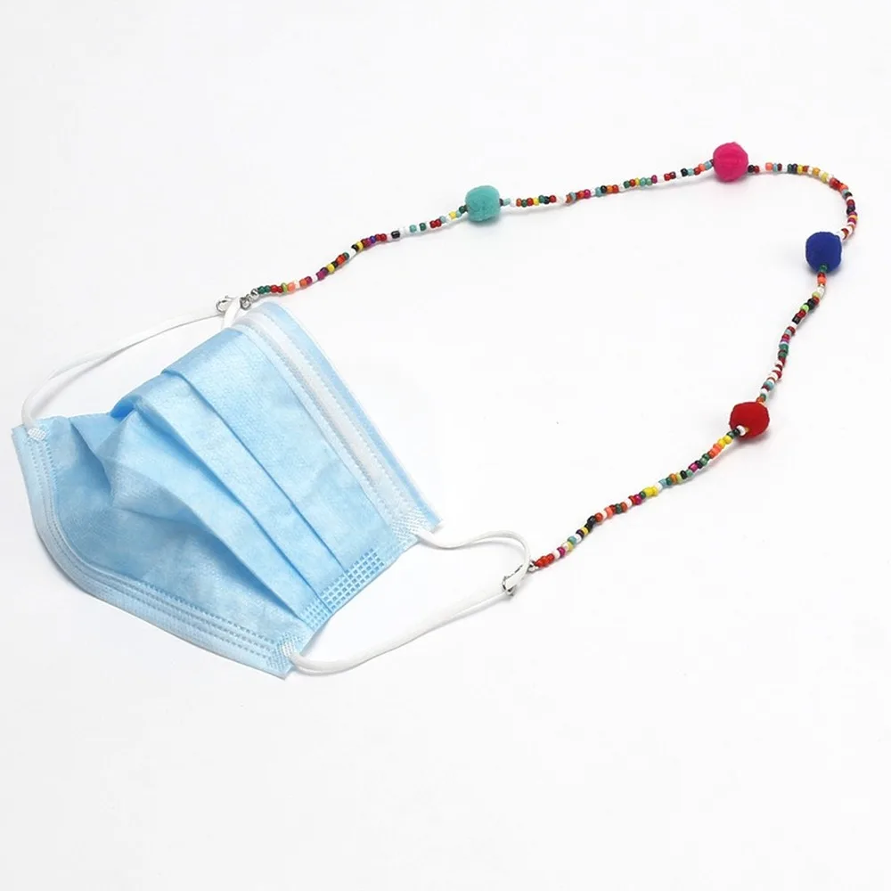 В богемном стиле с шариками из плюша С бусинами цветного стекла бусины в виде