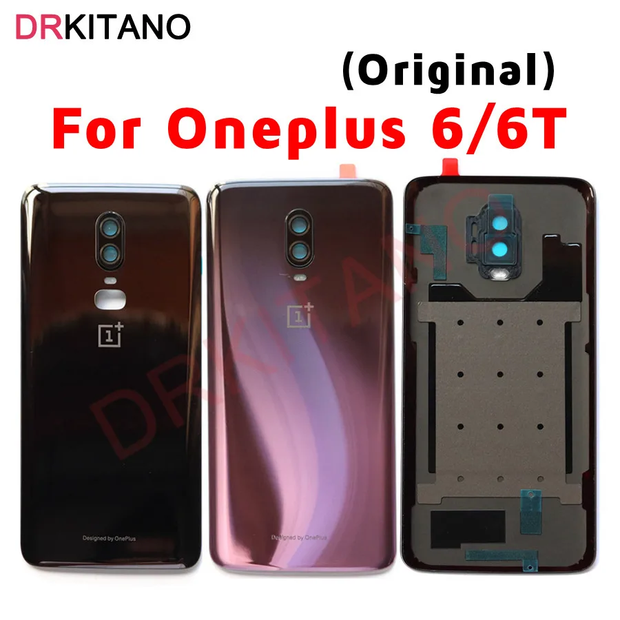 Задняя стеклянная крышка Oneplus 6 6T Крышка батарейного отсека One PLUS корпус задняя