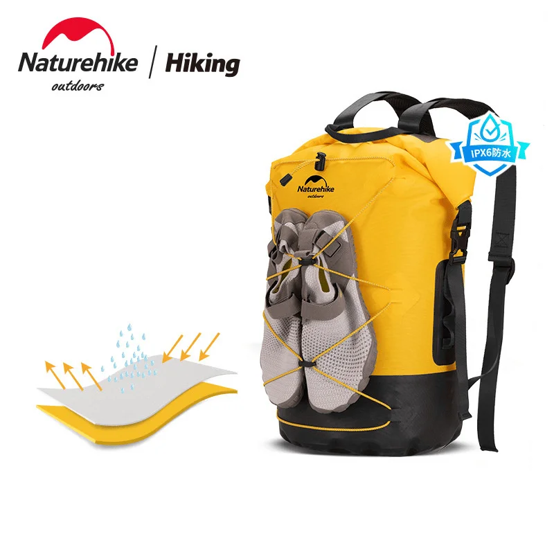 

Naturehike New TPU Dry Wet Separation Waterproof Bag Outdoor Equipment Storage Bag Large Capacity Backpack Shoes Not Included