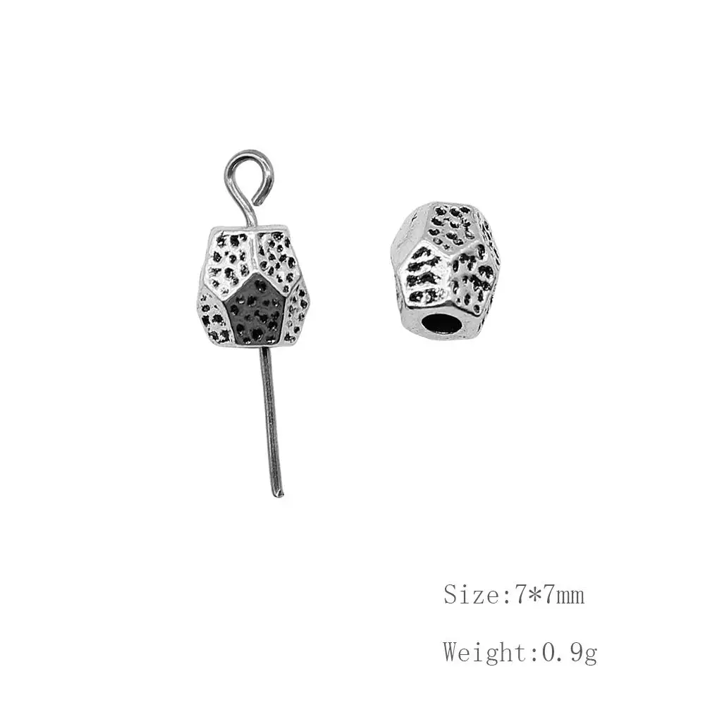 

Malzahar 30 Pieces Irregular Small Hole Spacer Beads Jewelry Findings Components Handmade Gifts Crafts