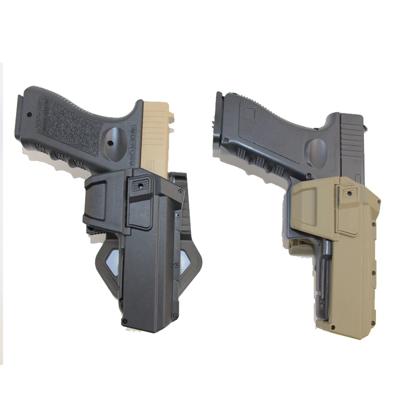 Фото Быстрая подвижная кобура для пистолета Glock 17, оснащена микро точкой зрения или фонариком, поясной ремень №3