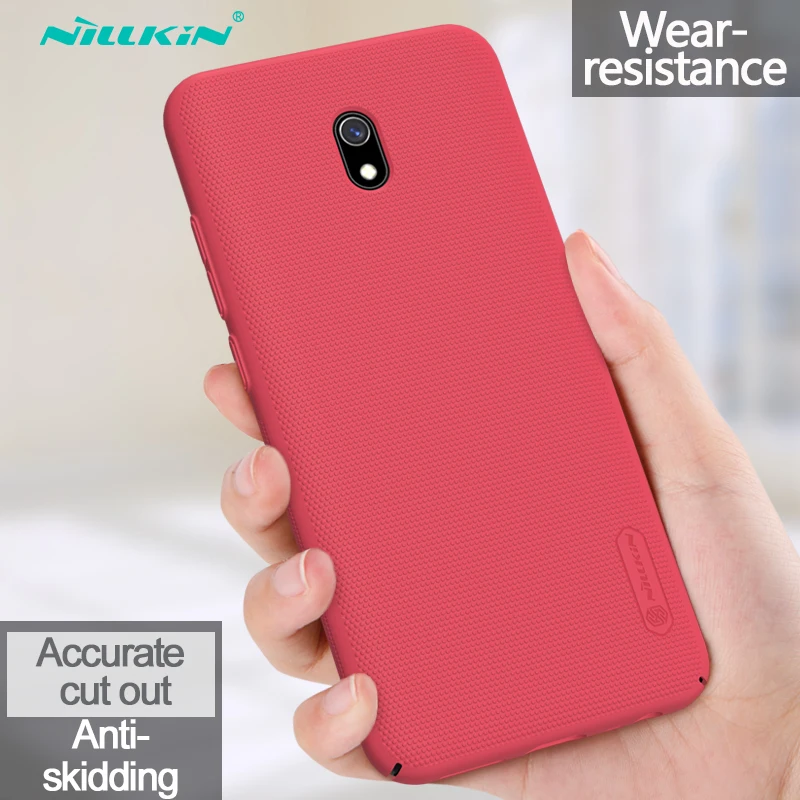 Красный Чехол Nillkin для Xiaomi Redmi 8A матовый корпус для телефона тонкий жесткий чехол s - Цвет: Красный