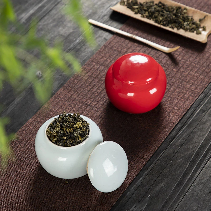 

Керамический контейнер для чая, китайский контейнер для хранения всех видов чая, необработанный керамический контейнер для чая пуэр