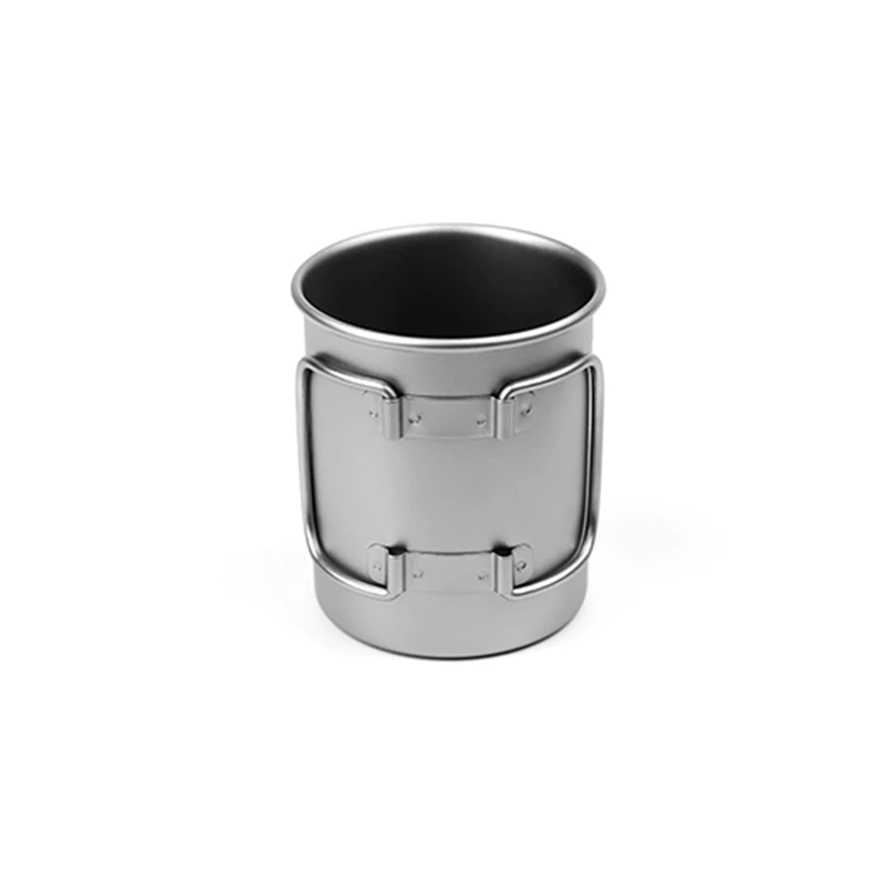 300ml Titanium Cup Folding Mug Office Coffer Drinkware Tea Cup Healthy Non-toxic Bacteriostatic Titanium Mug Ti3201