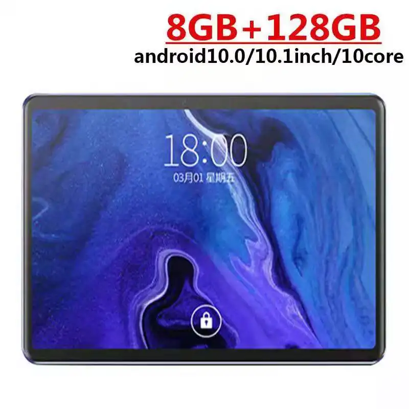 

OEM Manufacturer 10" Wifi 10.1 Tab Android 10.0 OS IPS Screen 8GB Ram 128GB Rom Quad Core 10 Inch Android Tablet PC