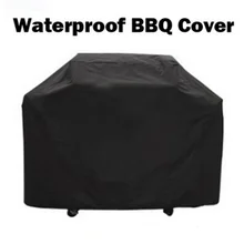 Black Waterproof BBQ Grill Barbeque Cover Outdoor Rain Grill Barbacoa Anti Dust Protector For Gas Charcoal Electric Barbecue Bag