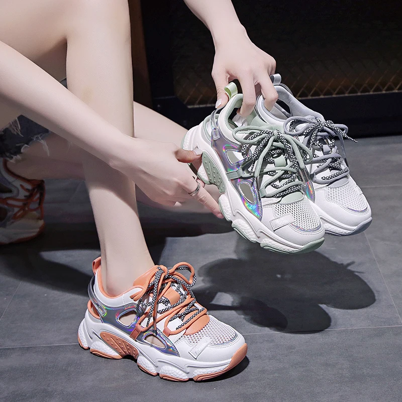 

Fashion Womens Shoes 2021 Female Sandal High Heels All-Match Shallow Mouth Clogs Wedge Luxury Comfort Girls High-heeled Platform