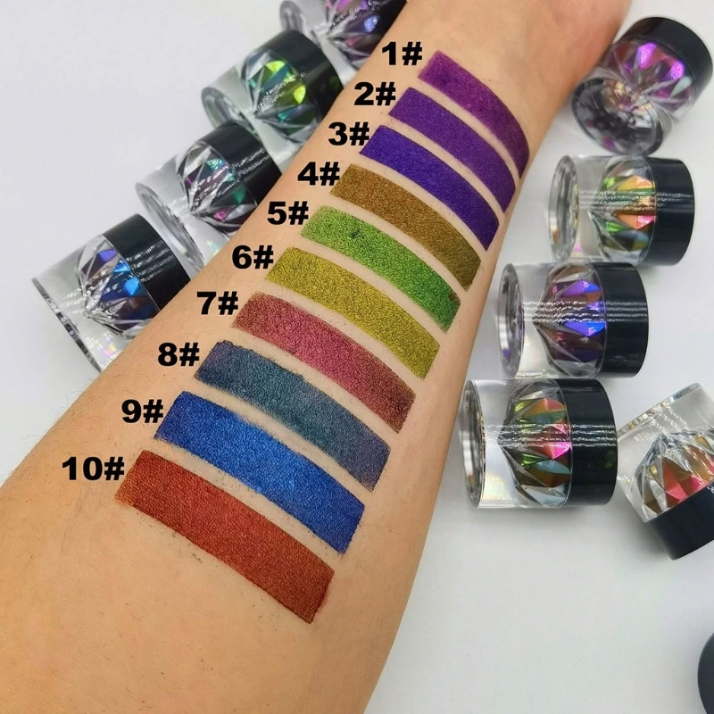 

Блестящий светящийся порошок, 10 цветов, блестящие наполнители для дизайна ногтей, украшения «сделай сам», аксессуары для изготовления ювел...